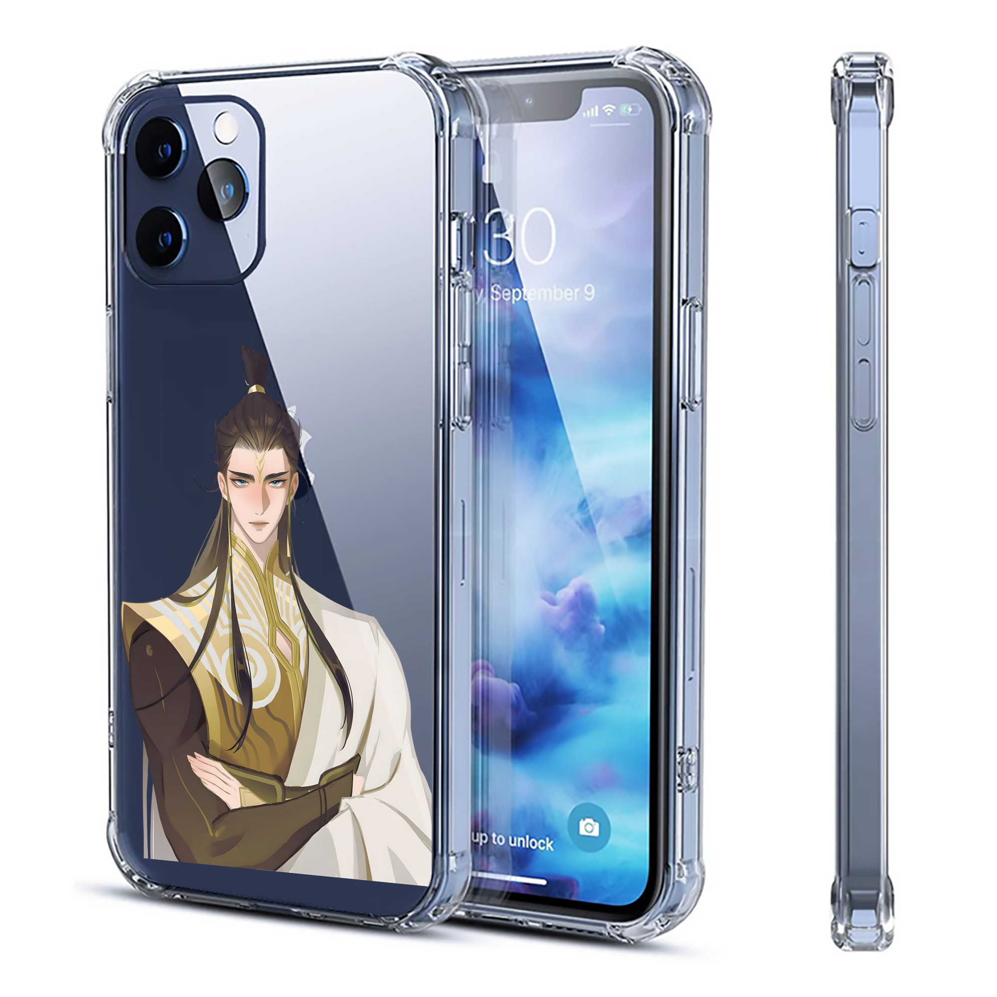 （画像用） Ne Zha 2 ナタ 魔童の大暴れ 【iPhone 12シリーズ対応】透明スマホケース（クリアソフトケース）